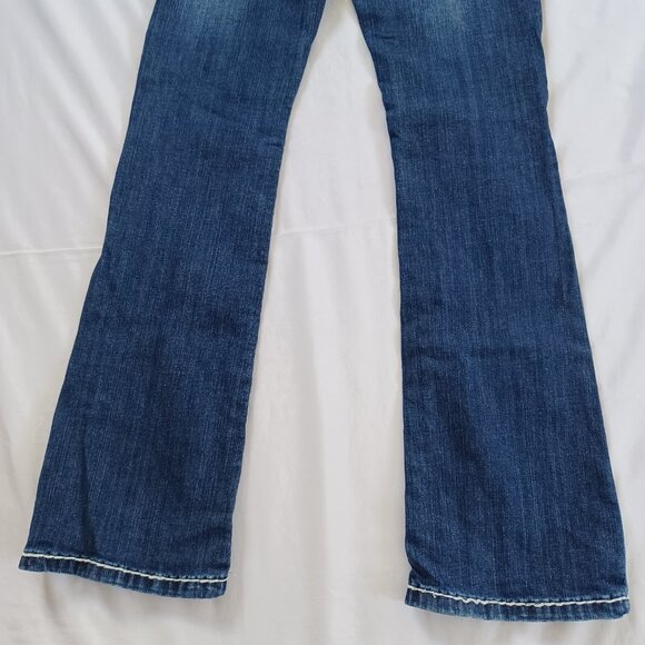 Miss Chic Jeans Bootcut Embellished Studded Rhinestones Lowrise MC1609C Size 5 - Picture 6 of 13